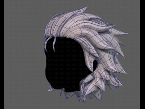 3d hair style for girl v89 3D Model