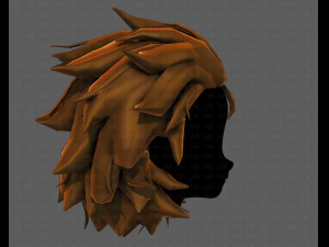 3d hair style for girl v89 3D Model