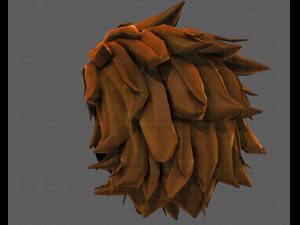 3d hair style for girl v89 3D Model