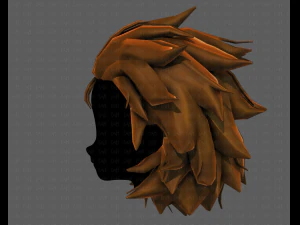 3d hair style for girl v89 3D Model