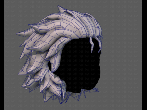 3d hair style for girl v89 Modèle 3D