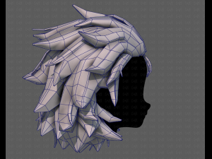 3d hair style for girl v89 Modèle 3D