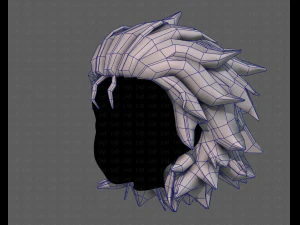 3d hair style for girl v89 3D Model