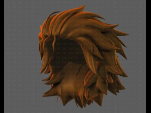 3d hair style for girl v89 3D Model