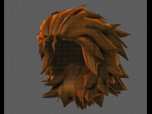 3d hair style for girl v89 3D Model