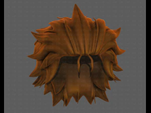 3d hair style for girl v89 3D Model