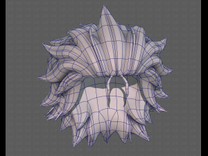3d hair style for girl v89 Modèle 3D