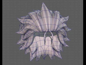 3d hair style for girl v89 3D Model
