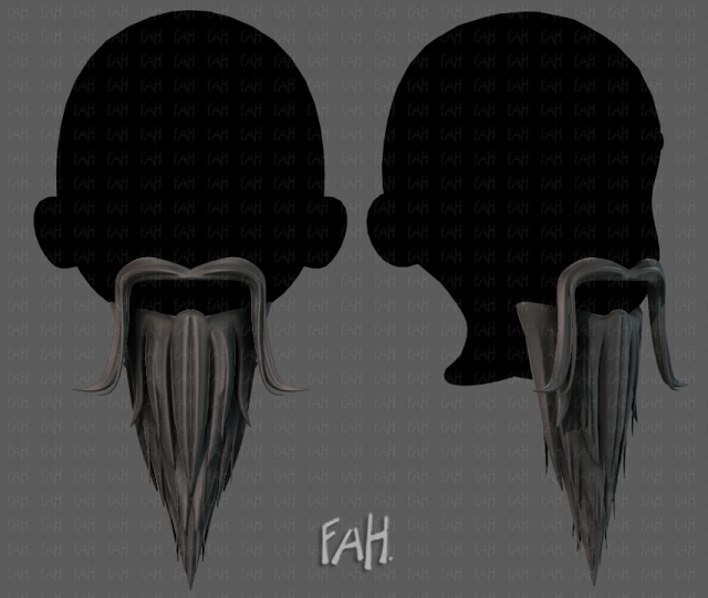 beard v05 3D 모델 .c4d .max .obj .3ds .fbx .stl .blend 