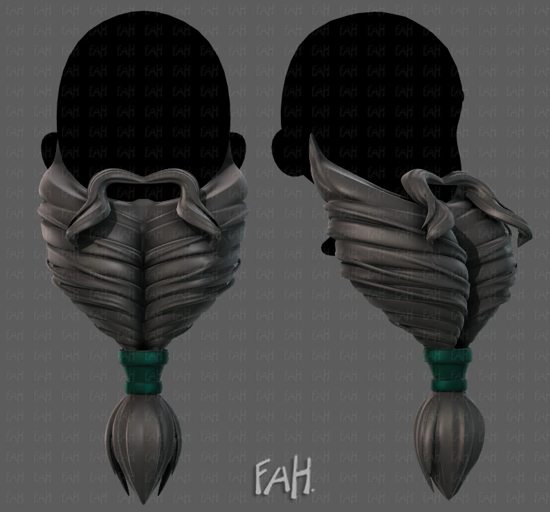 beard v08 3D Model .c4d .max .obj .3ds .fbx .stl .blend 