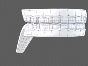 cartone animato di denti Modello 3D