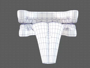 cartone animato di denti Modello 3D