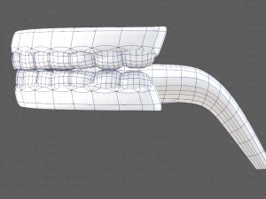 cartone animato di denti Modello 3D