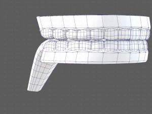 cartone animato di denti Modello 3D