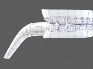 cartone animato di denti Modello 3D