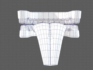 cartone animato di denti Modello 3D