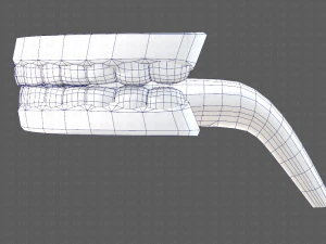 cartone animato di denti Modello 3D