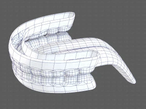 cartone animato di denti Modello 3D
