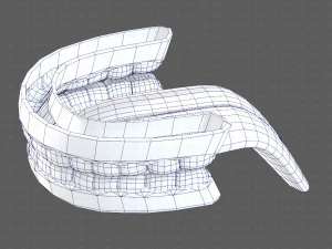 cartone animato di denti Modello 3D