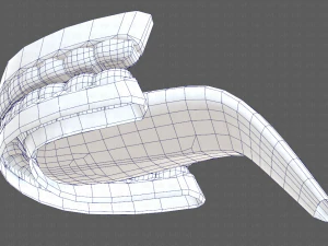 cartone animato di denti Modello 3D