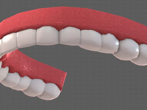 cartone animato di denti Modello 3D
