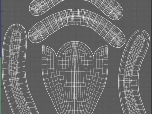 cartone animato di denti Modello 3D