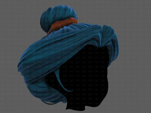 3d hair style for girl v90 3D Model