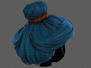 3d hair style for girl v90 3D Model