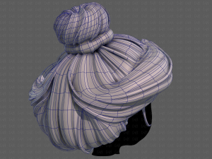 3d hair style for girl v90 3Dモデル