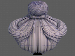 3d hair style for girl v90 3D Model