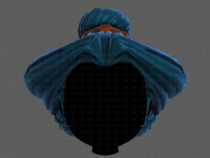 3d hair style for girl v90 3D Model