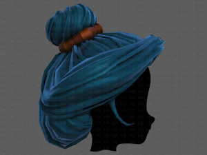 3d hair style for girl v90 3D Model