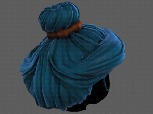 3d hair style for girl v90 3D Model