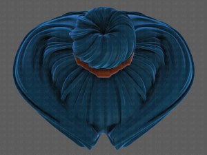 3d hair style for girl v90 3Dモデル