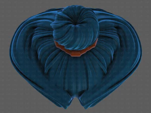 3d hair style for girl v90 3D Model