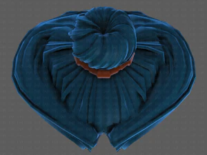 3d hair style for girl v90 3D Model