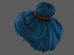 3d hair style for girl v90 3Dモデル