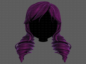 3d hair style for girl v91 Modelo 3D