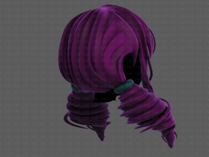 3d hair style for girl v91 Modelo 3D