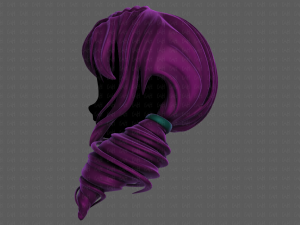 3d hair style for girl v91 Modelo 3D