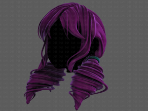 3d hair style for girl v91 Modelo 3D