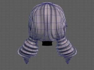 3d hair style for girl v91 Modelo 3D