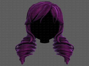 3d hair style for girl v91 Modelo 3D