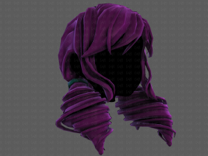 3d hair style for girl v91 Modelo 3D