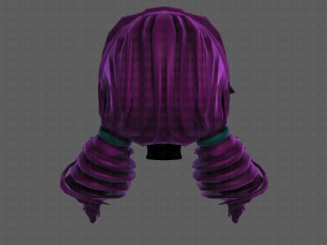 3d hair style for girl v91 Modelo 3D