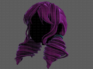 3d hair style for girl v91 Modelo 3D