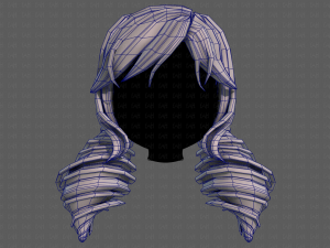 3d hair style for girl v91 Modelo 3D
