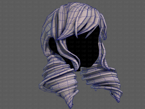 3d hair style for girl v91 Modelo 3D
