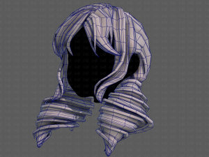 3d hair style for girl v91 Modelo 3D