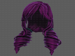 3d hair style for girl v91 Modelo 3D